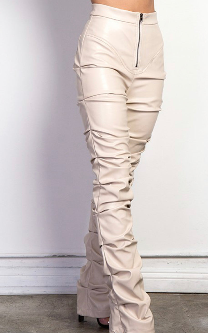 ''Zelie- High-Waist Ruched Pants